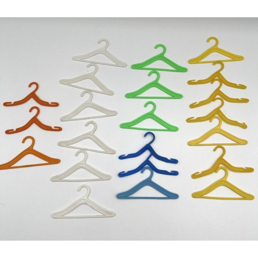 Vintage Barbie Fashion Doll Clone Plastic Hangers‎ lot of 22